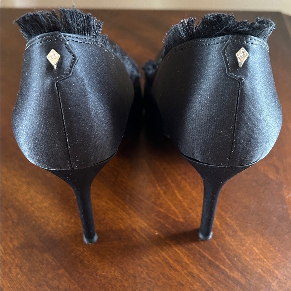 Sam Edelman Black Haylan Frayed Pumps - Picture 10 of 16
